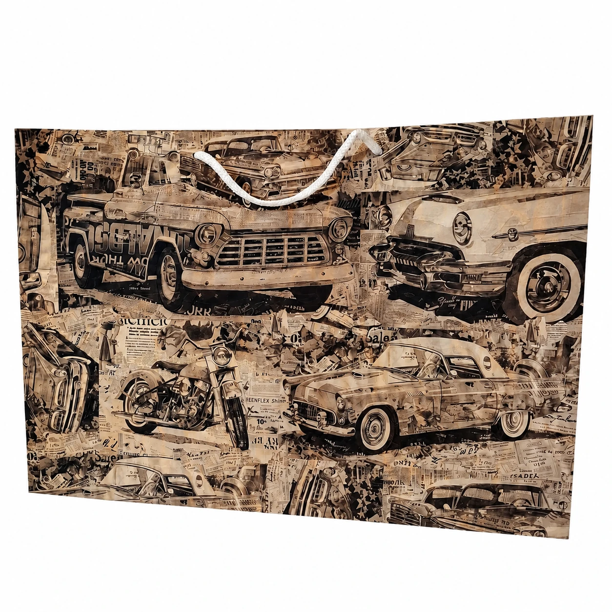 ساک هدیه سون کارت سایز 8 طرح خودروهای قدیمی Vintage Cars