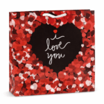 ساک هدیه سون کارت سایز 5 طرح عاشقانه I Love You