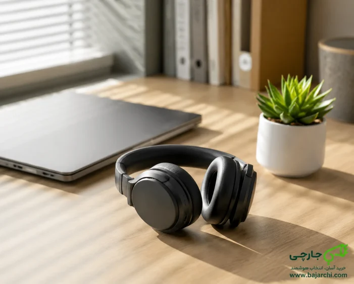 هدفون نویزکنسلینگ روی هدبند با پدهای نرم و راحت